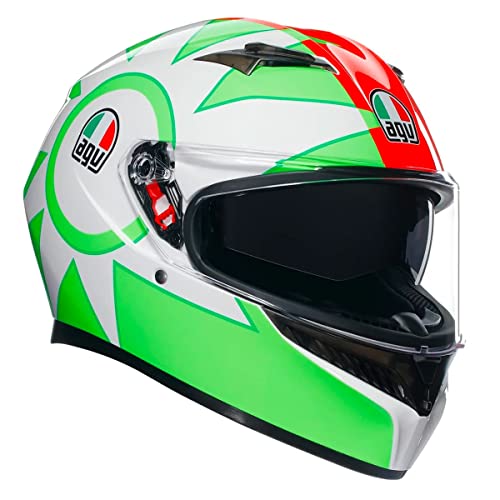 AGV K3 Rossi Mugello 2018 Casco (White/Red/Grey,M (57/58))