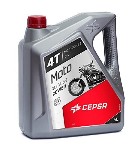 CEPSA MOTO 4T RUTA 66 20W50 - Aceite mineral multigrado, 4 l