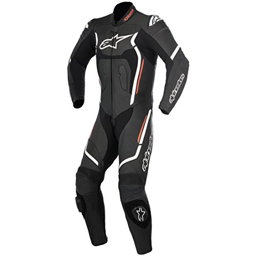 Alpinestars Motegi V2 - Mono de cuero de 1 pieza 50 negro/blanco/rojo