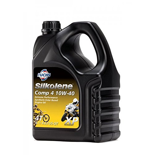 SILKOLENE COMP 4 XP 10W-40 - Aceite sintético para motor de motocicleta, bidón de 4 litros