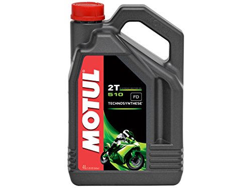 Motul 510 2T - Aceite de motor sintético de 2 tiempos, 4 litros