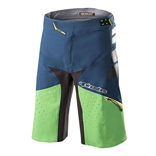 Alpinestars Drop Pro Pantalones Cortos, Hombre, 1726718, Poseid Bl Suma G, Size (34)