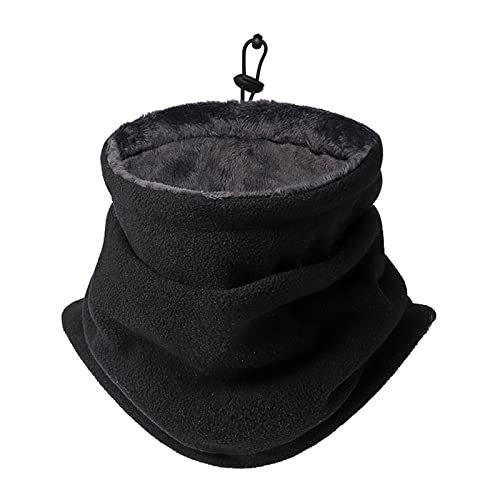 BSITSSS Braga Cuello Hombre Mujer Gruesa Braga Termica Moto Clima Frío Calentador Cuello Lana Bufanda Tubular de Punto Con Borreguito Por Dentro ​Invierno Bufanda Caliente de Cuello para Mujer Hombre