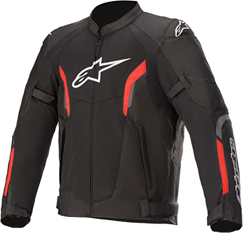 Alpinestars Chaqueta AST V2 Air de Color Fluorescente, Negro/Rojo flúor, Extra-Large para Hombre