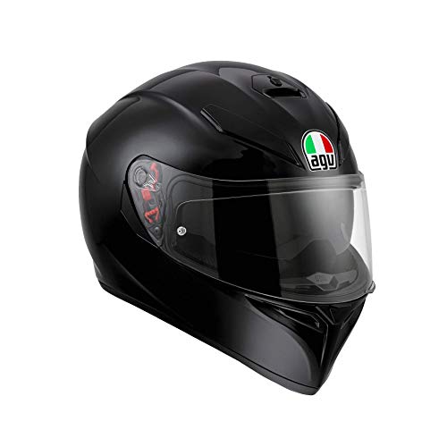 AGV 0301A4MY_003_XXL K3 SV Solid Casco Moto Integral, Negro, XXL