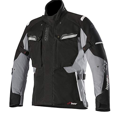 Alpinestars Chaqueta moto Bogota V2 Drystar Jacket Black Dark Gray, Negro/Gris, M