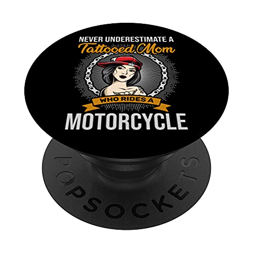 Motera Amante De Ir En Moto Día De La Madre Motocicleta PopSockets PopGrip Intercambiable