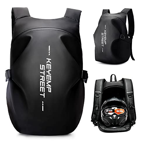 HYC00 Mochilas de Motocicleta para Hombres, Mochila Impermeable para Casco, Accesorios de Motocicleta, Bolsas para Laptop, Mochilas de Viaje, Bolsas Escolares para Estudiantes