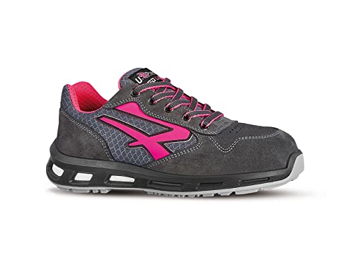 U-Power Red Lion Verok, Adventure, zapatos de seguridad unisex, ligeros, flexibles, antipinchazos, antideslizantes, con inserto Infinergy, con puntera de aluminio - Pink Rose 36