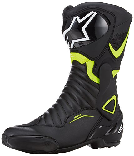 Alpinestars, botas para moto SMX 6 V2, Negro, Amarillo fluorescente – 40