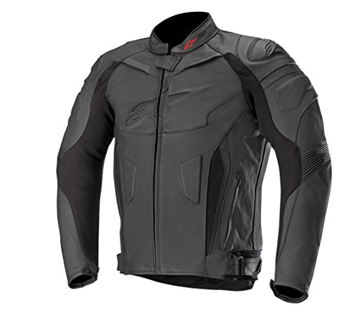 Alpinestars GP Plus R V2 - Chaqueta de piel para moto, color negro/blanco/amarillo, 50 EU 52 EU Nero/Bianco/Rosso