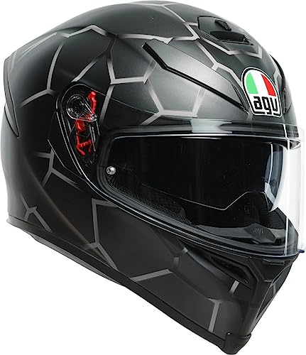 AGV K-5 S Vulcanum Casco (Black/Gray,XS (53/54))