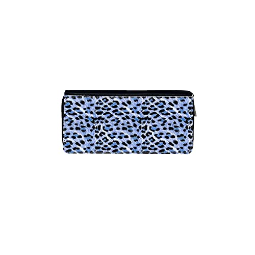 Cartera Miami Black Nero Fondo de Animales Leopardo Moteado Púrpura Blanco Negro/Monederos