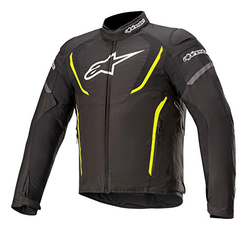 Alpinestars NC Chaqueta de Moto, Black/Yellow/Fluo, XXL Unisex