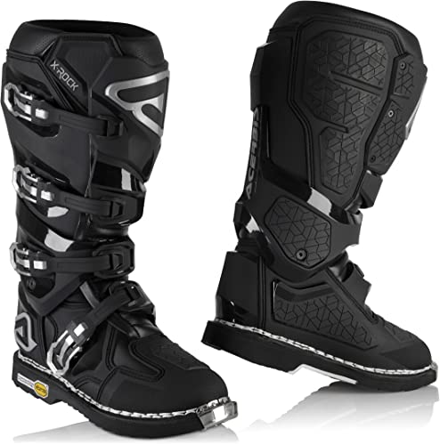 ACERBIS 0024289.090.044 Botas de Motocross X-Rock mm, Color Negro, Talla 44