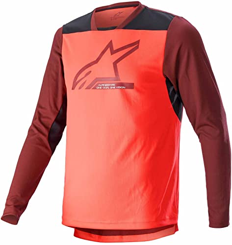 Alpinestars Jersey Drop 6.0, Coral Fluorescente/Bl, XL para Hombre