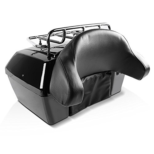 Baul Top Case Motos Custom Craftride Missouri 43l Compatible para Honda Rebel CMX 500, Shadow 750 Black Spirit, VT 1100 C2/ C3 Aero, VT 125/600/ 750 C/ 750 Spirit, VTX 1300/1800