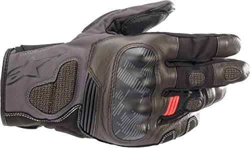 Alpinestars Corozal V2 Drystar - Guantes para Moto, Color Negro/marrón, Talla L