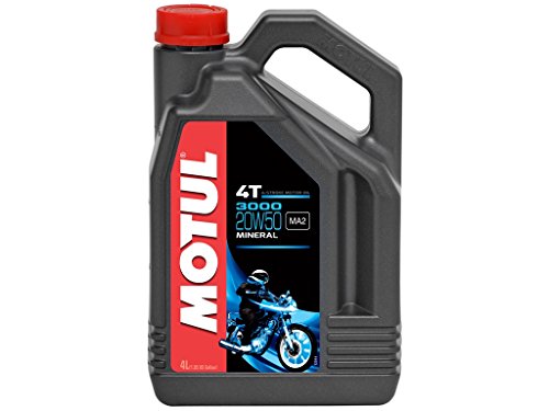 Motul 3000 4T 20W50 - Aceite mineral para motor (4 litros)