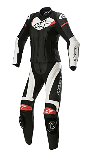 Alpinestars Stella GP Plus 36 (42) - Combinación de piel para moto (2 piezas), color negro y blanco