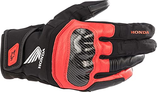 Alpinestars Honda SMX Z Drystar Guantes de Motocicleta (Black/Red,M)