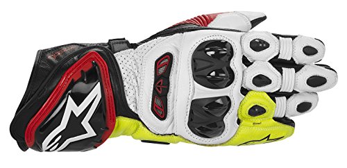 GUANTES ALPINESTARS GP TECH NEGRO ROJO FLUOR