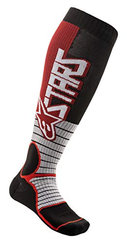 ALPINESTARS MX PRO SOCKS (L, BURGUNDY/BLACK)