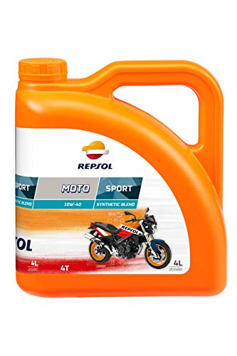 REPSOL Moto Sport 4T 10W-40 Aceite De Motor Para Moto, 4l
