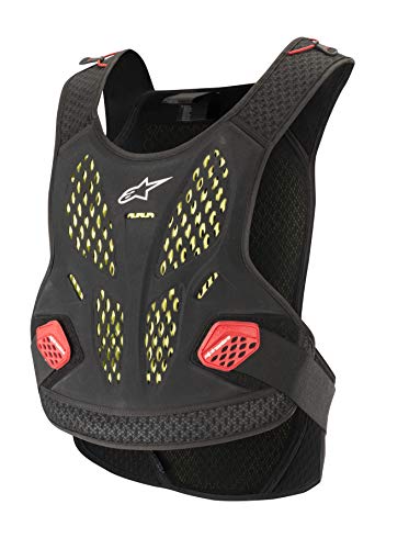 Alpinestars Sequence Protector de pecho (Black/Red,XS/S)