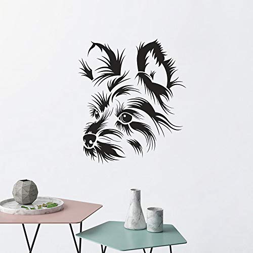 Terrier Dog Pet Shop Pet Grooming Salon Living Room Bedroom Home Window Hallway Art Vinyl Wall Decal Sticker 6# 21x24cm