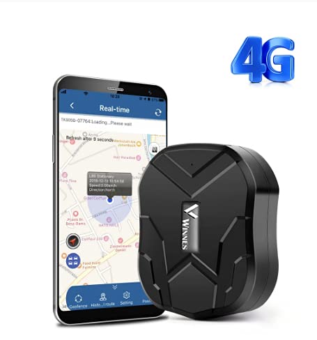 Winnes Localizador GPS para Coche Rastreador GPS sin Suscripción 90 días en Espera TK905 4G Magnética 5000mAh Impermeable Antirrobo App Gratuita GPS Tracker para Auto Moto Camión