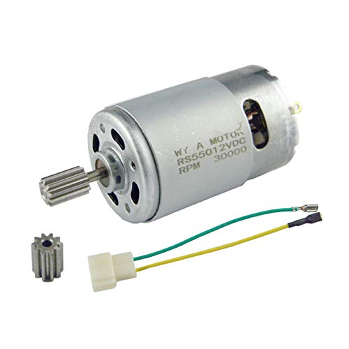 CHANCS Motor eléctrico de alta velocidad 550 DC 12V 30000RPM para el accesorio del motor del coche teledirigido