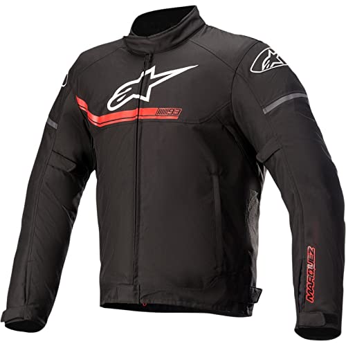 Alpinestars Chaqueta impermeable MM93 Austin (mediana) (negro/rojo)