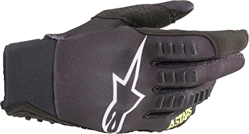 Alpinestars Guantes SMX-E Unisex para Adultos, Color Negro/Amarillo SM (Multicolor, Talla única)