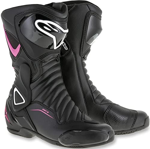 Alpinestars - Botas de moto Stella Smx-6 V2 Negro Fucsia Blanco - 38, Blanco