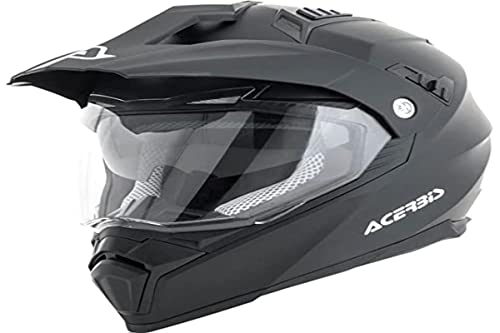 Acerbis 0022310.030.061 Casco Flip Fs-606 Blanco Tapa, Hombre, Negro, XS