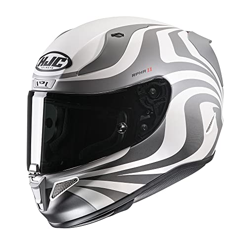 HJC RPHA 11 Eldon MC10SF - Casco integral para motocicleta, color blanco (XL)