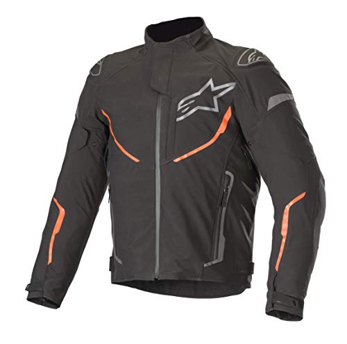 Alpinestars Chaqueta moto T-fuse Sport Shell Wp Jacket Black Red Fluo, Negro/Rojo, M