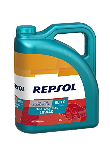 REPSOL Elite Multiválvulas 10W-40 Aceite De Motor Para Coche, 5l