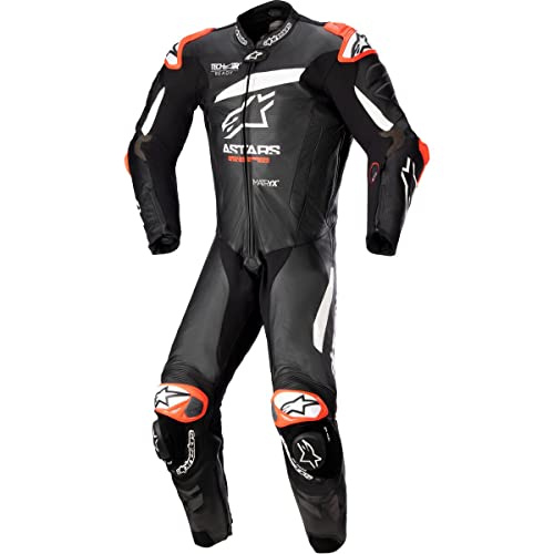 Alpinestars Traje de cuero GP Plus V4 Tech Air compatible con 1 pieza, color negro y blanco, 56