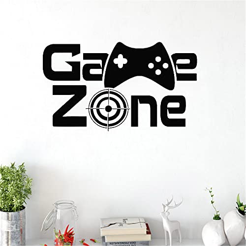 Gamer Wall Decal Game Zone Wall Decor Video Vinilo Pegatinas de pared para habitaciones de niños Extraíble Decoración del hogar Art Mural 8 # 24x42cm