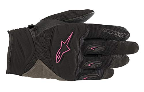 Alpinestars Stella Shore - Guantes de Moto, Negro/Fucsia, XS