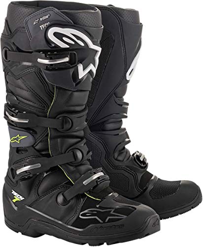 Alpinestars 2012620-106-8 Tech 7 Enduro Drystar Boot, Negro/Gris, 8