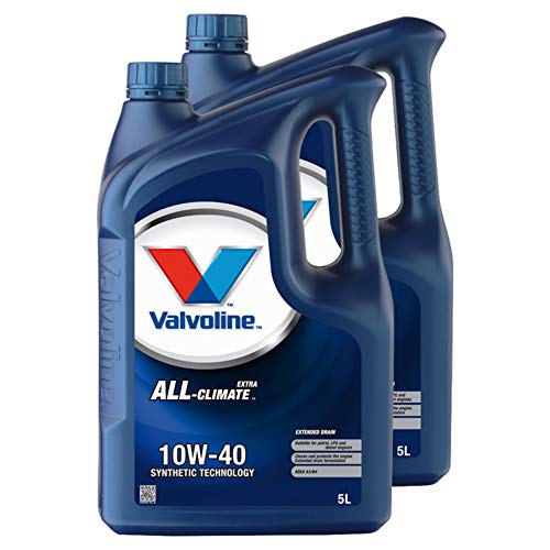 Valvoline 2 motores de aceite de motor, motor de aceite, motor de aceite, gasolina, diésel, gas licuado All Climate Extra 10W-40 5L