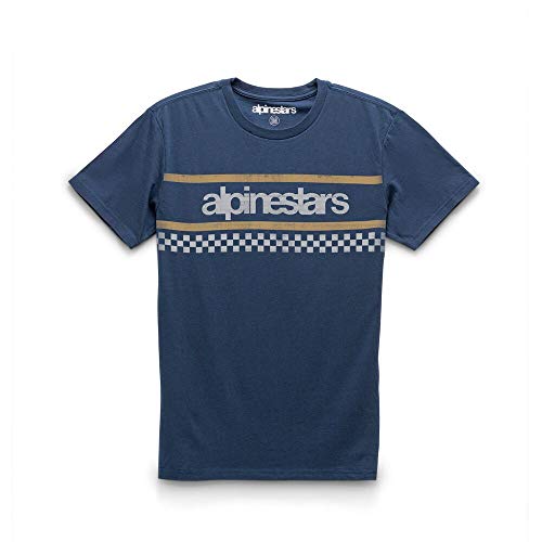 Alpinestars, Finish, Camiseta De Manga Corta, Armada, M, Hombre