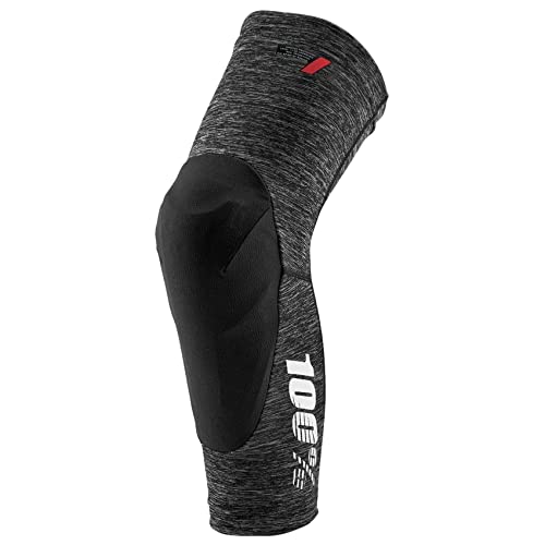 Ride100percent Guards TERATEC Knee Guard Grey Heather/Black-MD, Adultos Unisex, Negro, ESTANDAR