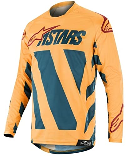 Alpinestars Racer Braap 2018 Motocross Jersey (Yellow/Blue,L)