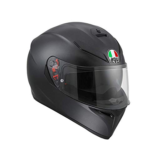 AGV 0301A4MY_002_XL K3 SV Solid Casco Moto Integral, Negro Mate, XL