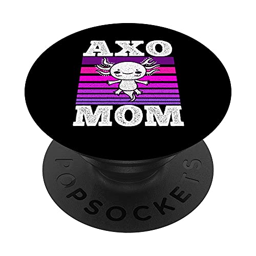 Linda Axolotl Chica Axo Madre Bebé Axolotl Mamá PopSockets PopGrip Intercambiable