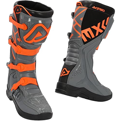 Acerbis Botas X-Team, Hombres, Gris y Naranja, 39 EU